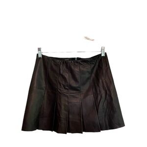 Joseph 100% Lambswool Black Pleated Mini Skirt Size 38/6